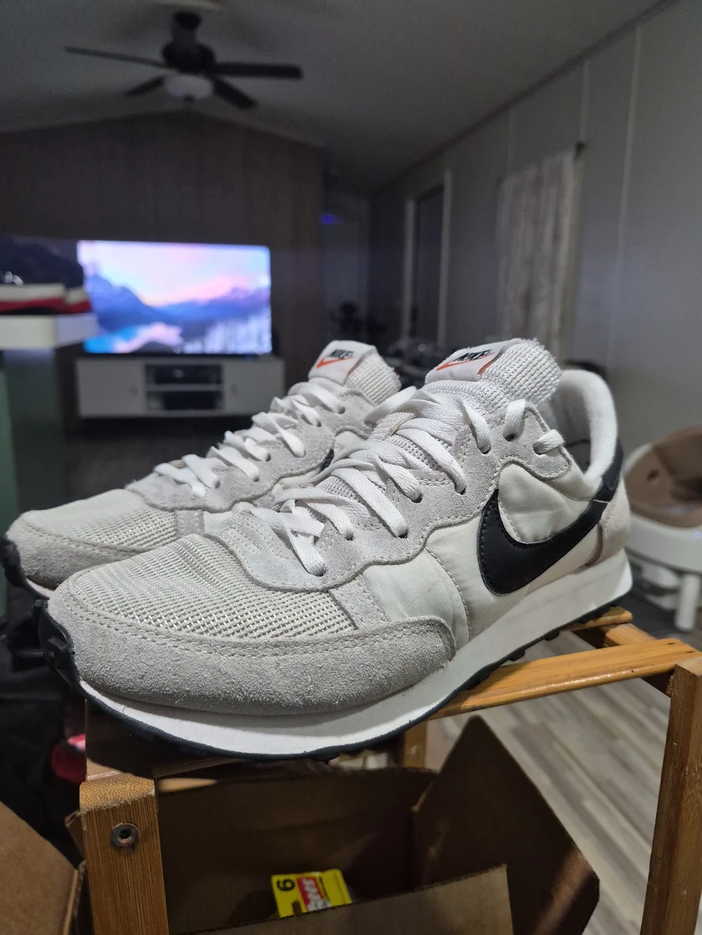 Nike Men’s Classic Runner Sneakers in White and Black